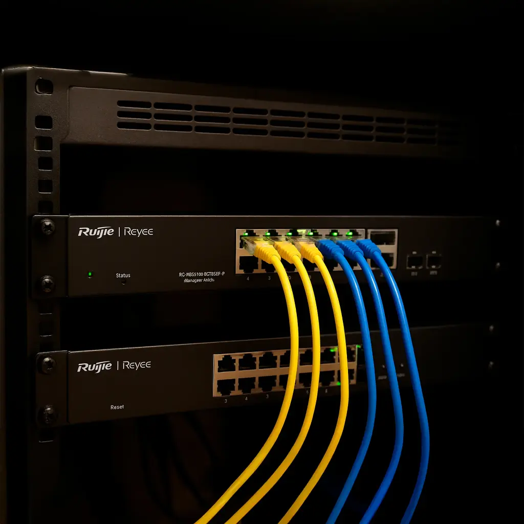 RG-NBS3100-8GT2SFP-P | Switch Reyee administrable de 8 Puertos GE PoE 802.3AF/AT, 2 Ranuras SFP, PS 125W