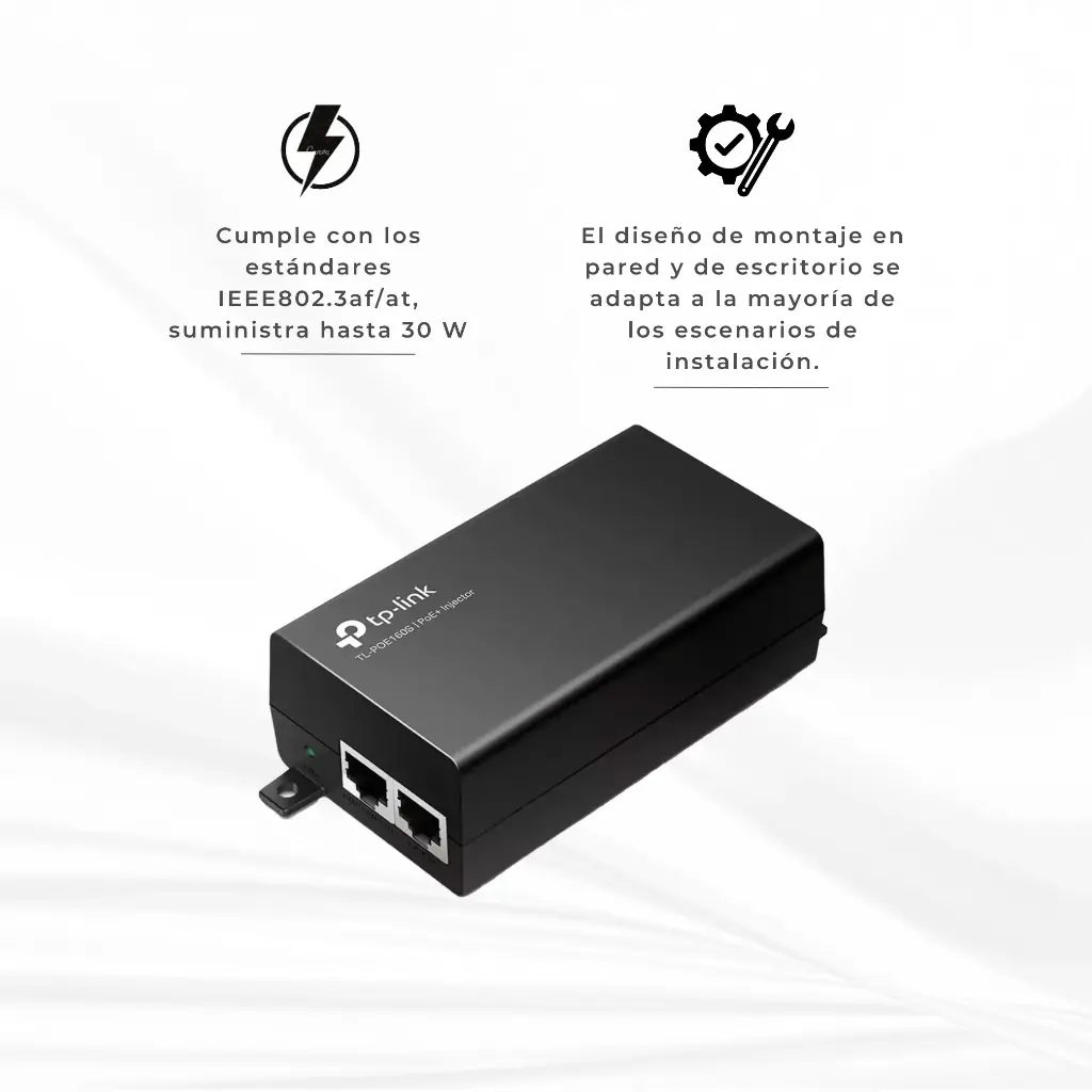 TL-POE160S | ADAPTADOR INYECTOR TP-LINK POE 30W