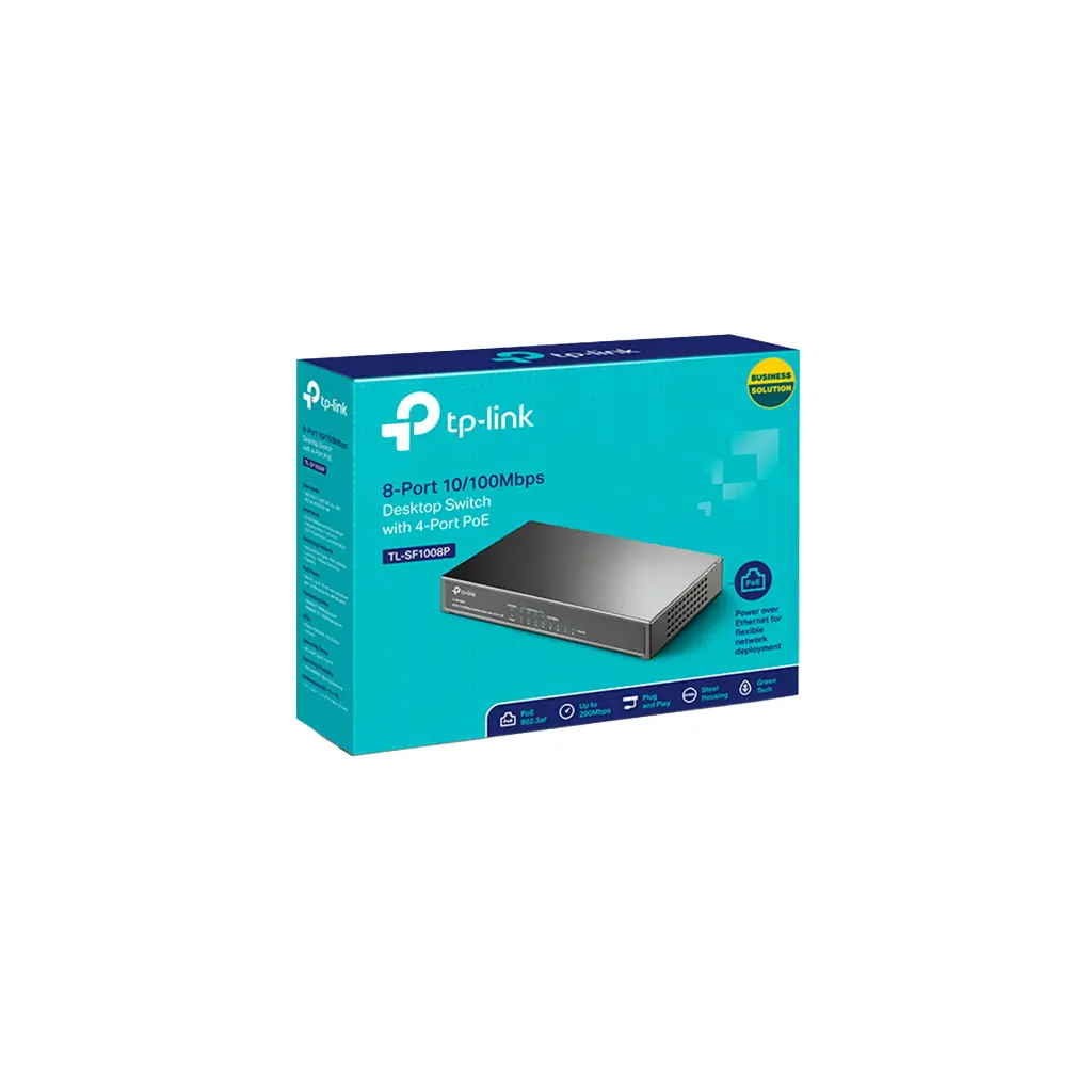 TL-SF1008P | SWITCH POE 8 PTOS 10/100MBPS 