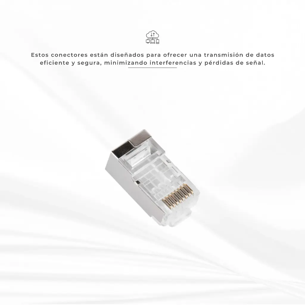LPS-RJ45-CAT6-EZ | CONECTOR DE RED PLUG RJ45 CAT6 GOLD PLATED 3U CALIDAD EZ