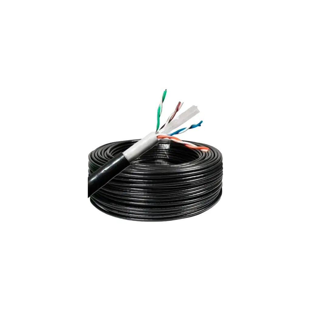 LPSUTPCAT6100EXTBC | CABLE UTP CAT 6 EXT DOBLE CHAQUETA X 100MT 100% COBRE