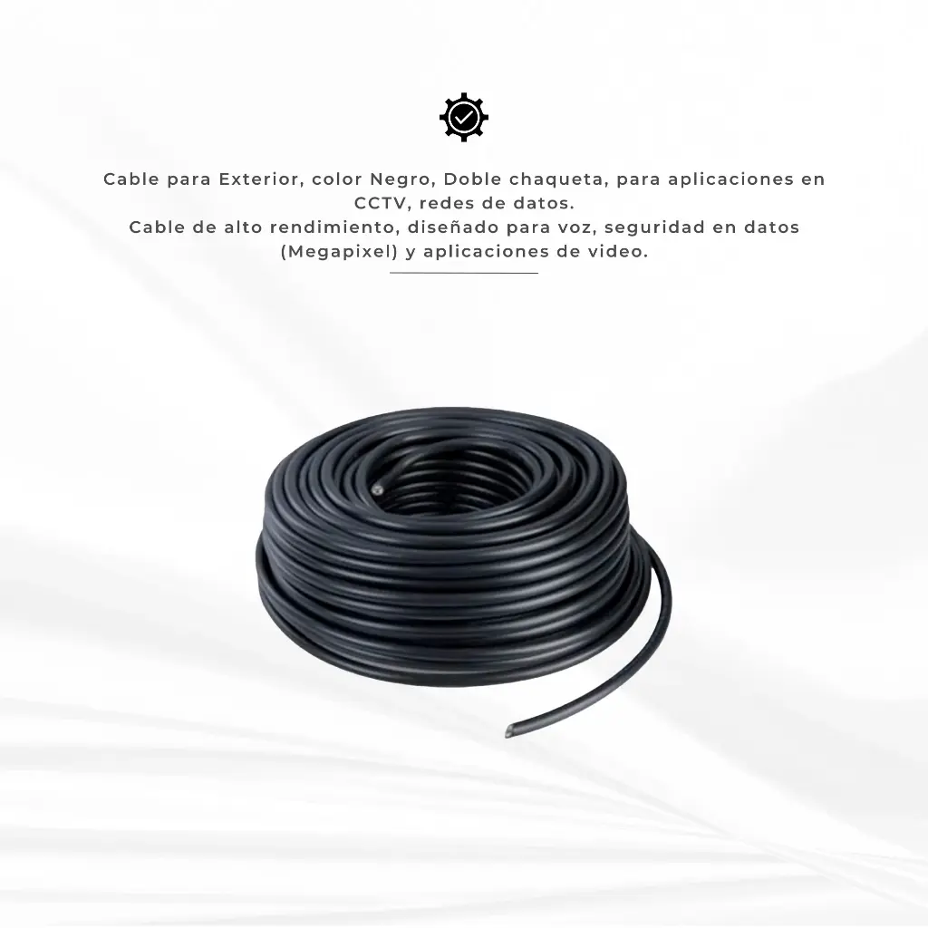 LPSUTPCAT6100EXTBC | CABLE UTP CAT 6 EXT DOBLE CHAQUETA X 100MT 100% COBRE