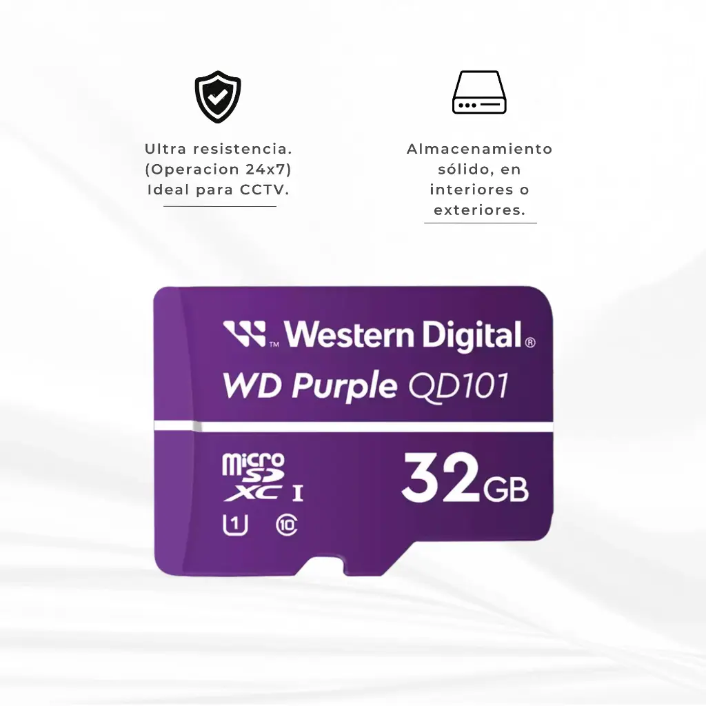 WDD032G1P0 C-85AEL0 | MICROSD 32GB WESTERN DIGITAL PURPLE