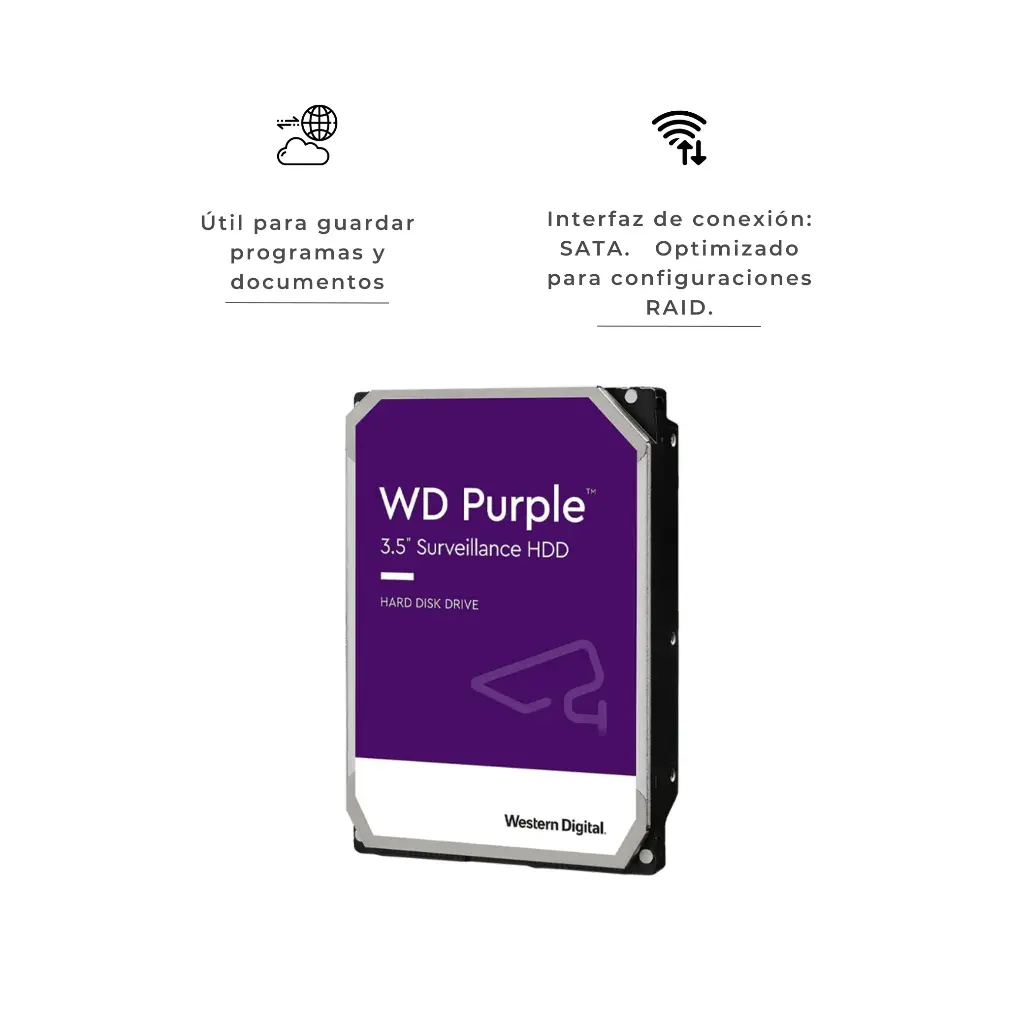 WD43PURZ-B | DISCO DURO PURPLE 4TB 5400RPM SATA