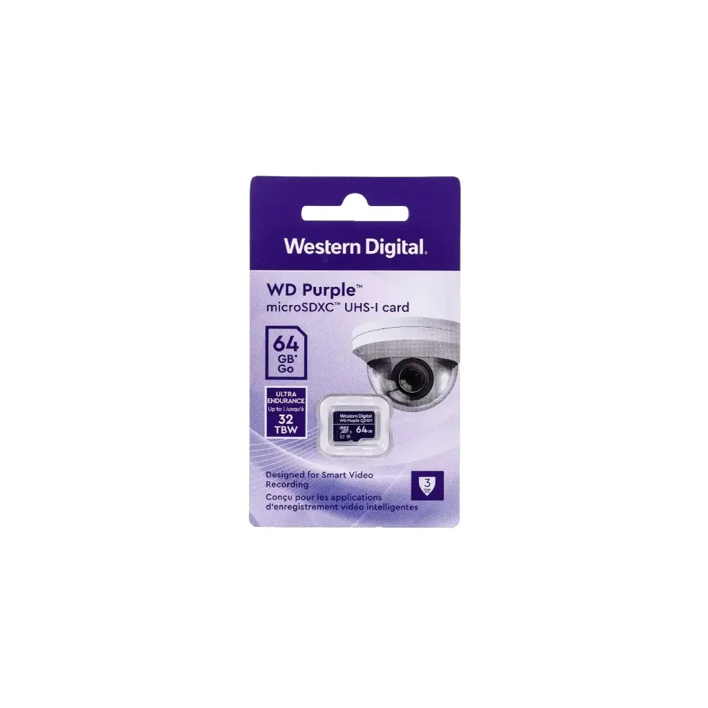 64GB | MEMORIA MICRO SD PURPLE 64GB WESTER DIGITAL