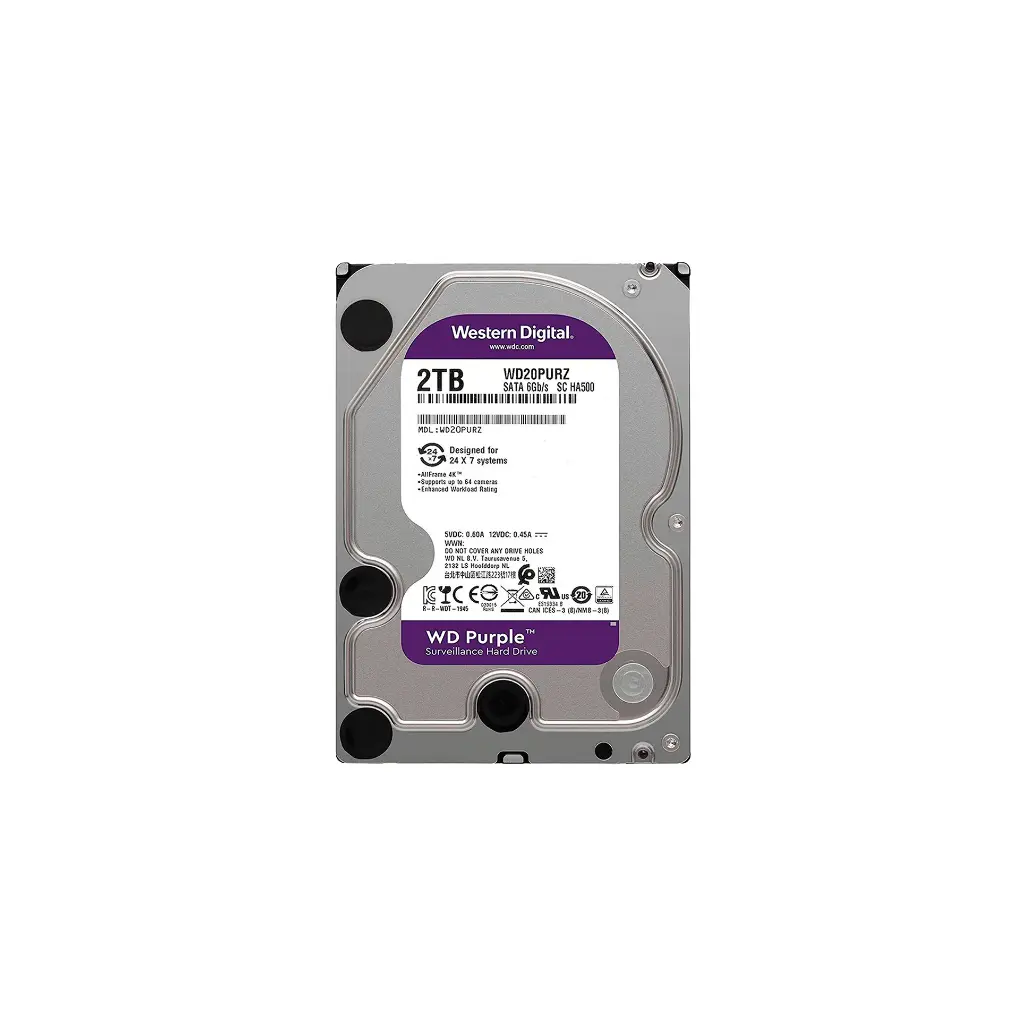WD20PURZ | DISCO DURO 2TB WESTER DIGITAL SERIE PURPLE MTECO