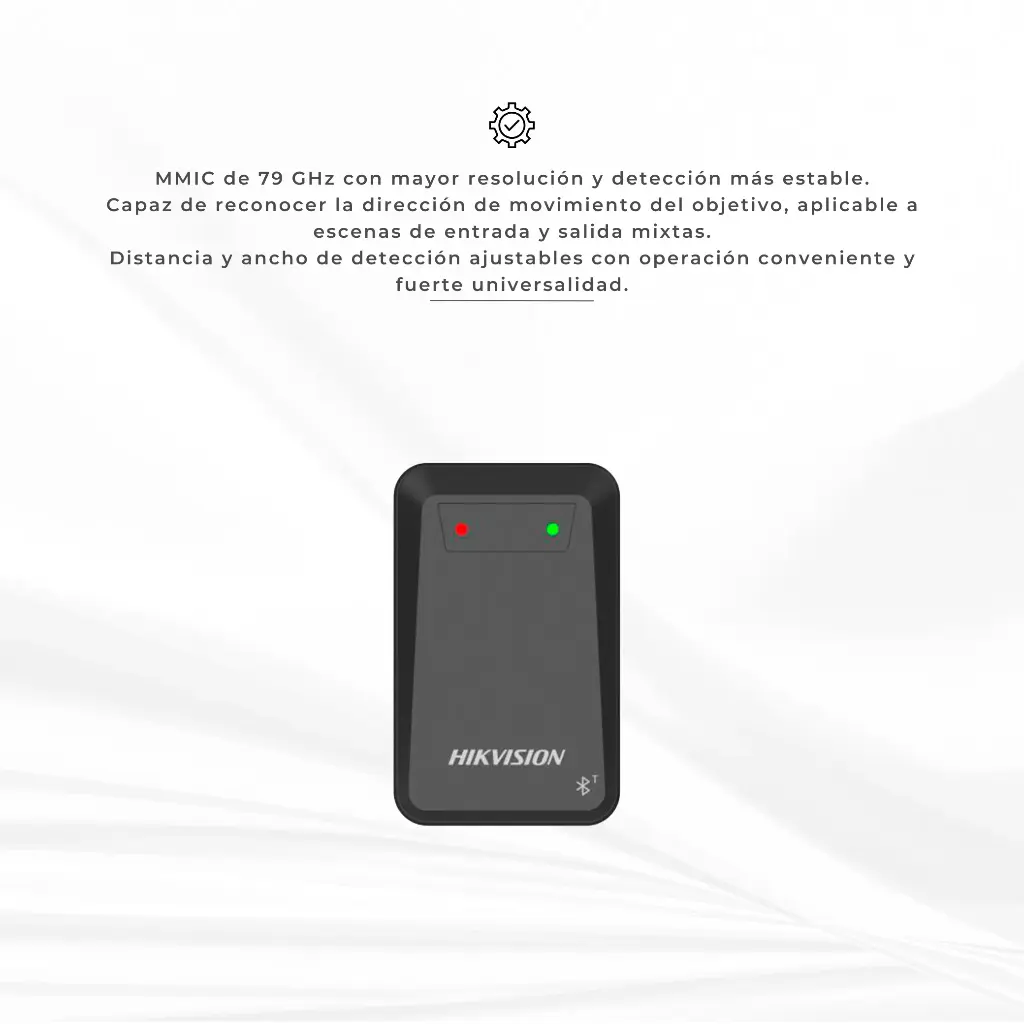 DS-TMG035 | Sensor de Presencia para Acceso Vehicular / Radar de Entrada y Salida / Evita que Baje la Barrera / Compatible con Cualquier Barrera Vehicular