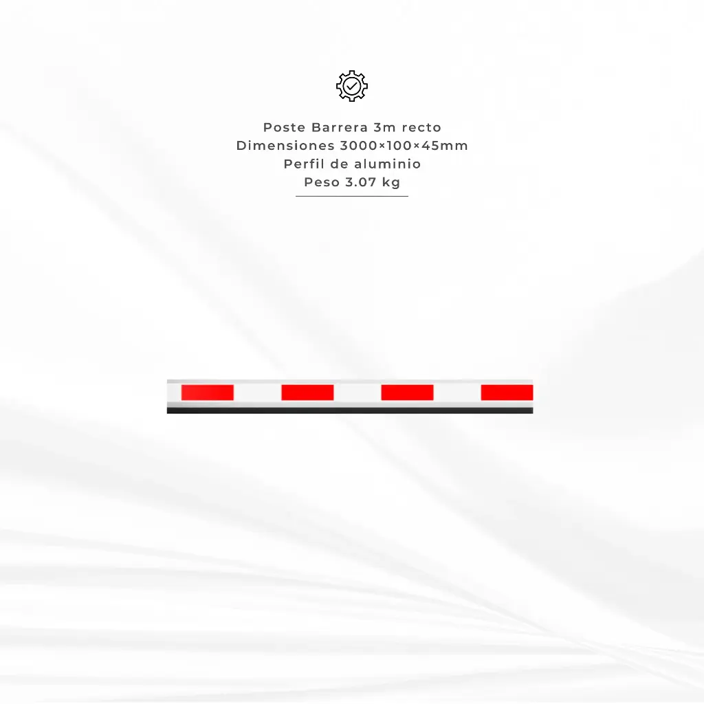 DS-TMG001-5(3m anti-round) | Poste de Pluma Recto