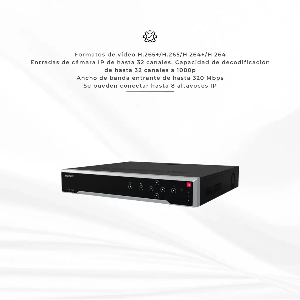 DS-7732NI-M4/16P | NVR HIKVISION DE 32 CANALES 8K SERIE M