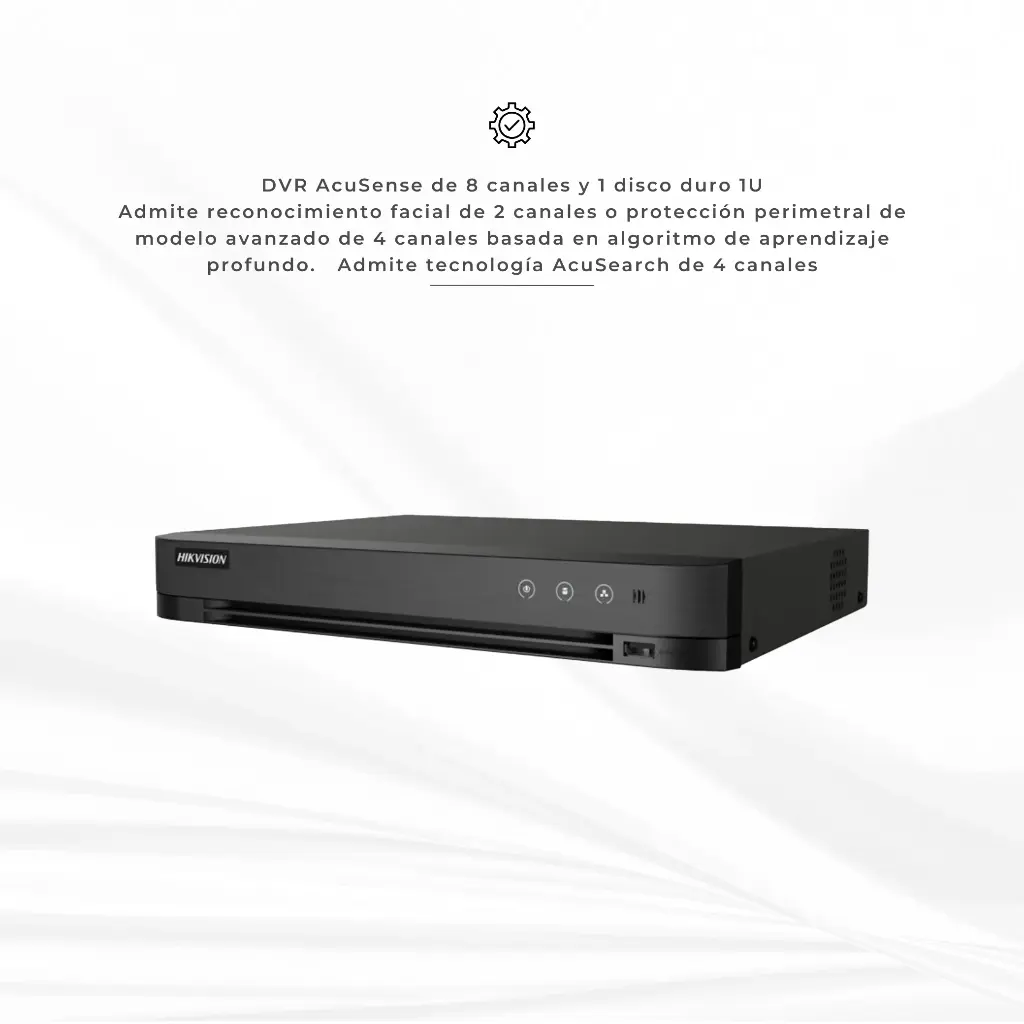 iDS-7208HQHI-M1/XT | DVR 8CH 3K CON RECONOCIMIENTO FACIAL Y AUDIO BIDIRECCIONAL