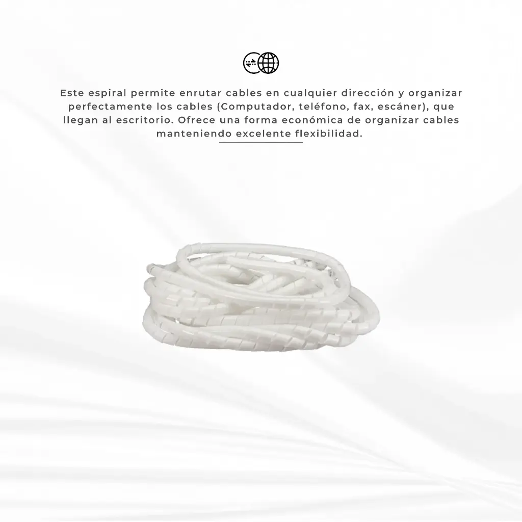 ESPIRAL 12MMX10MTS BLANCO