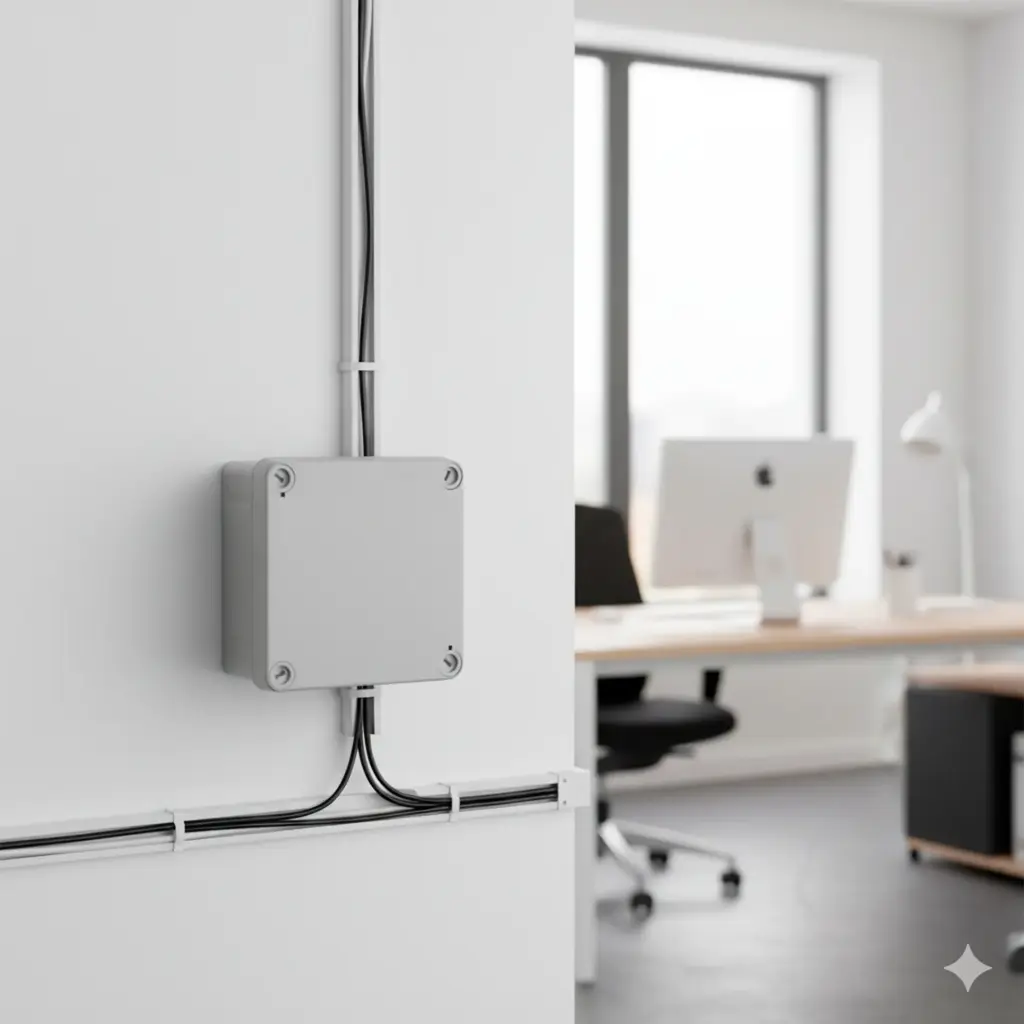 CAJA DE DERIVACION GRIS 100x100x50 MM 