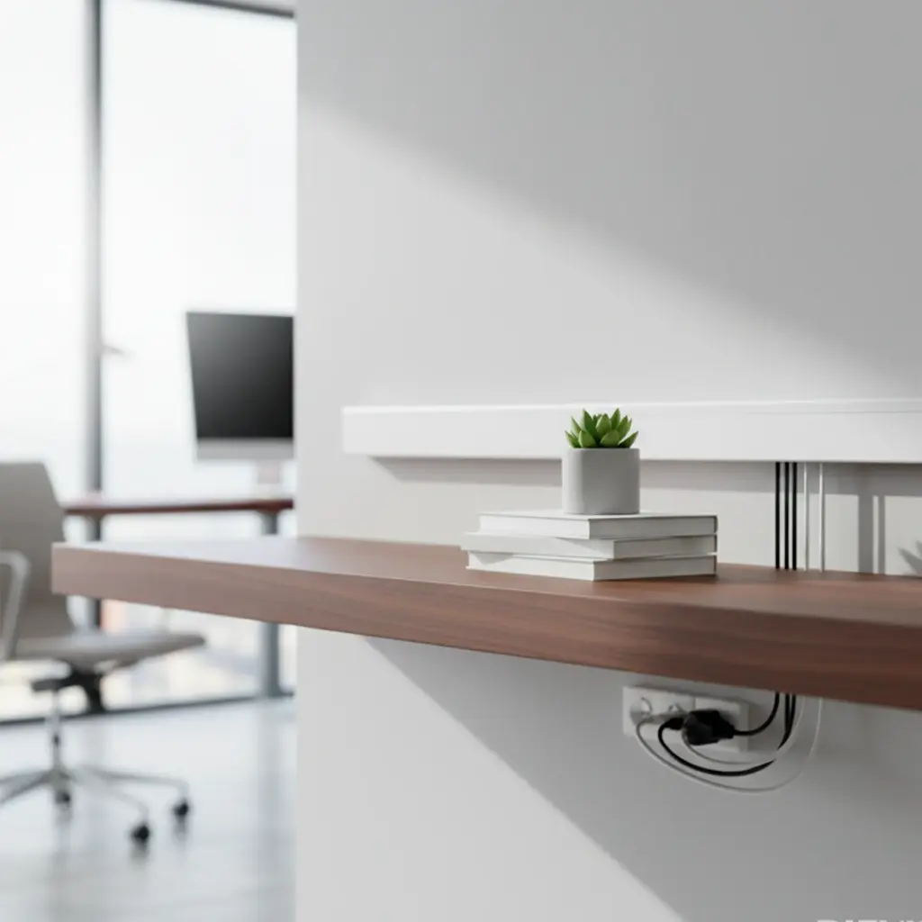 CANALETA BLANCA LISA 100X45 