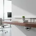 CANALETA BLANCA LISA 100X45 