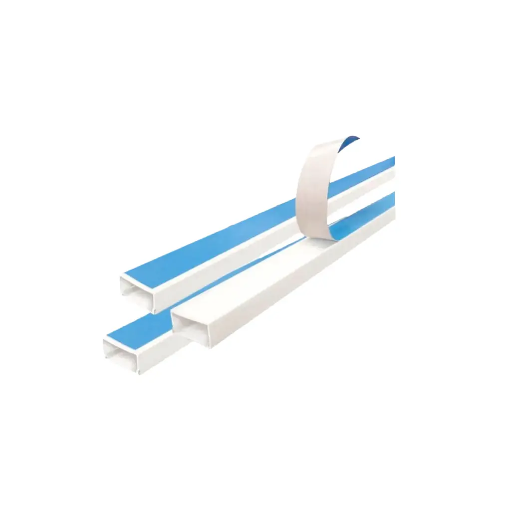 CANALETA BLANCA LISA 20X12 CON ADHESIVO 