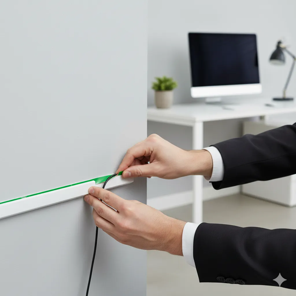 CANALETA BLANCA 13X7 CON ADHESIVO