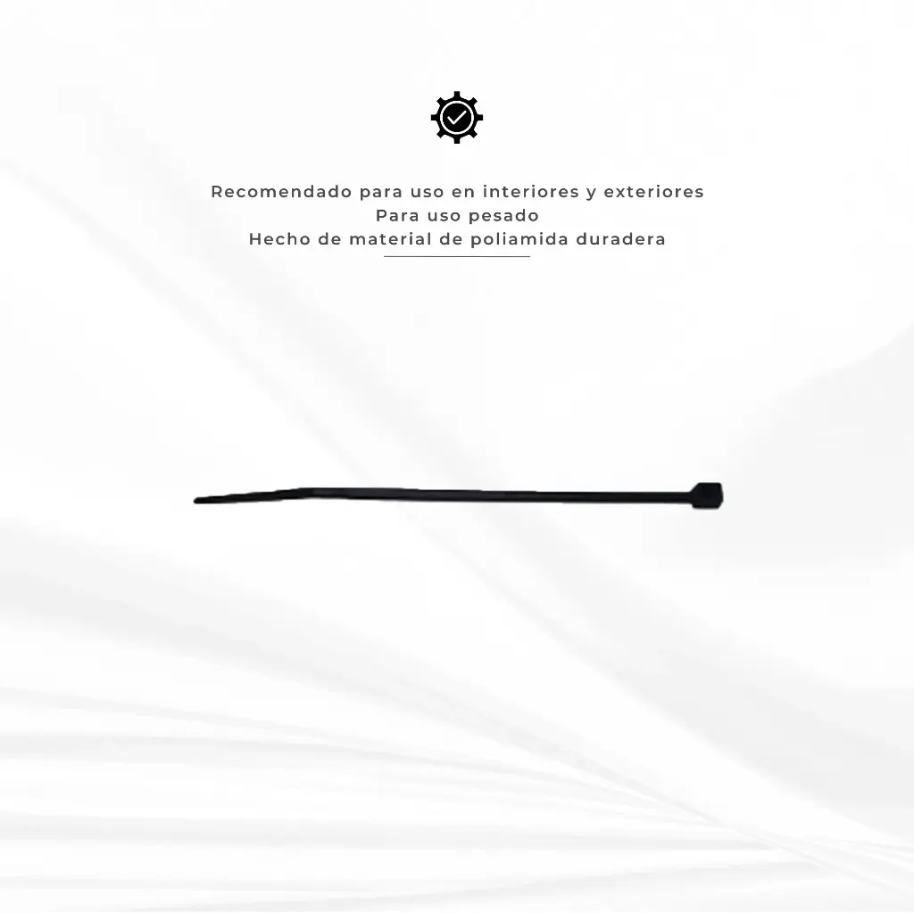 AMARRE PLASTICO NEGRO T4' 10CM X2.5MM 