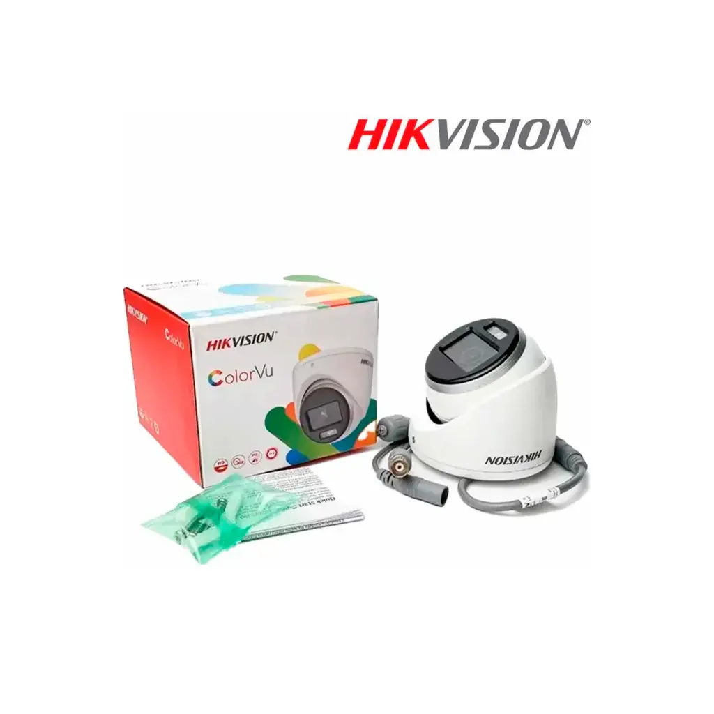 DS-2CE70KF0T-LPFS | Cámara de torreta fija para interiores con luz híbrida inteligente 3K ColorVu