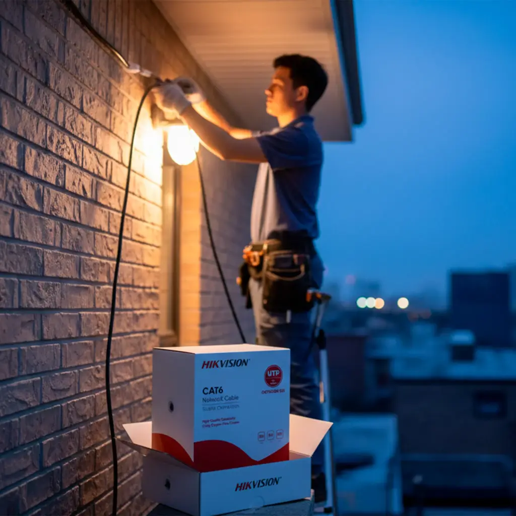 DS-1LN6OUTPE-Plug | Cable de red CAT6 exterior U/UTP NUEVO