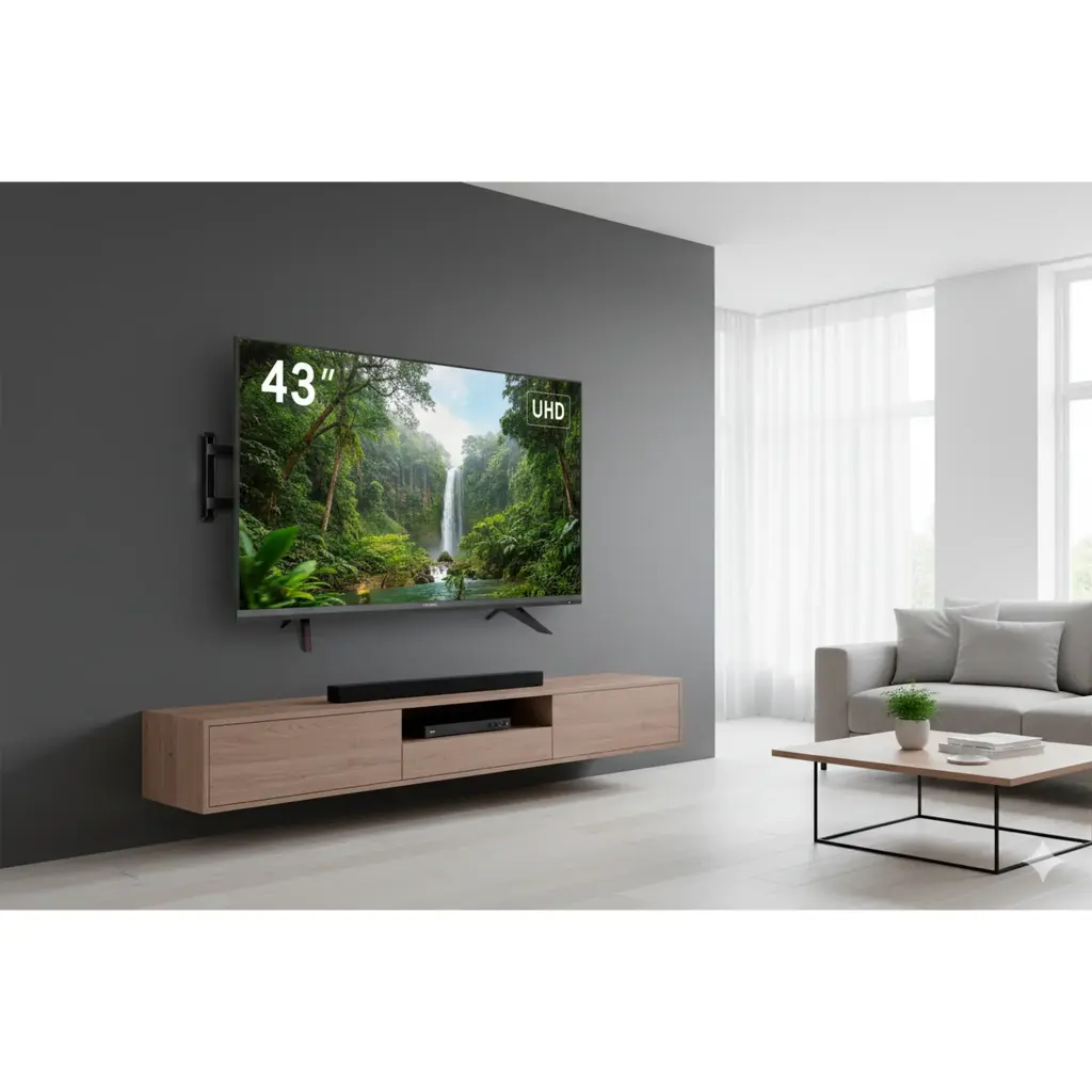 DS-D5043U3-1V0S | Monitor LED 4K de 43" / Ideal para Oficina y Hogar / Uso 24-7 / Entrada HDMI / Compatible con Montaje VESA (200 X 200) / Bocinas Integradas