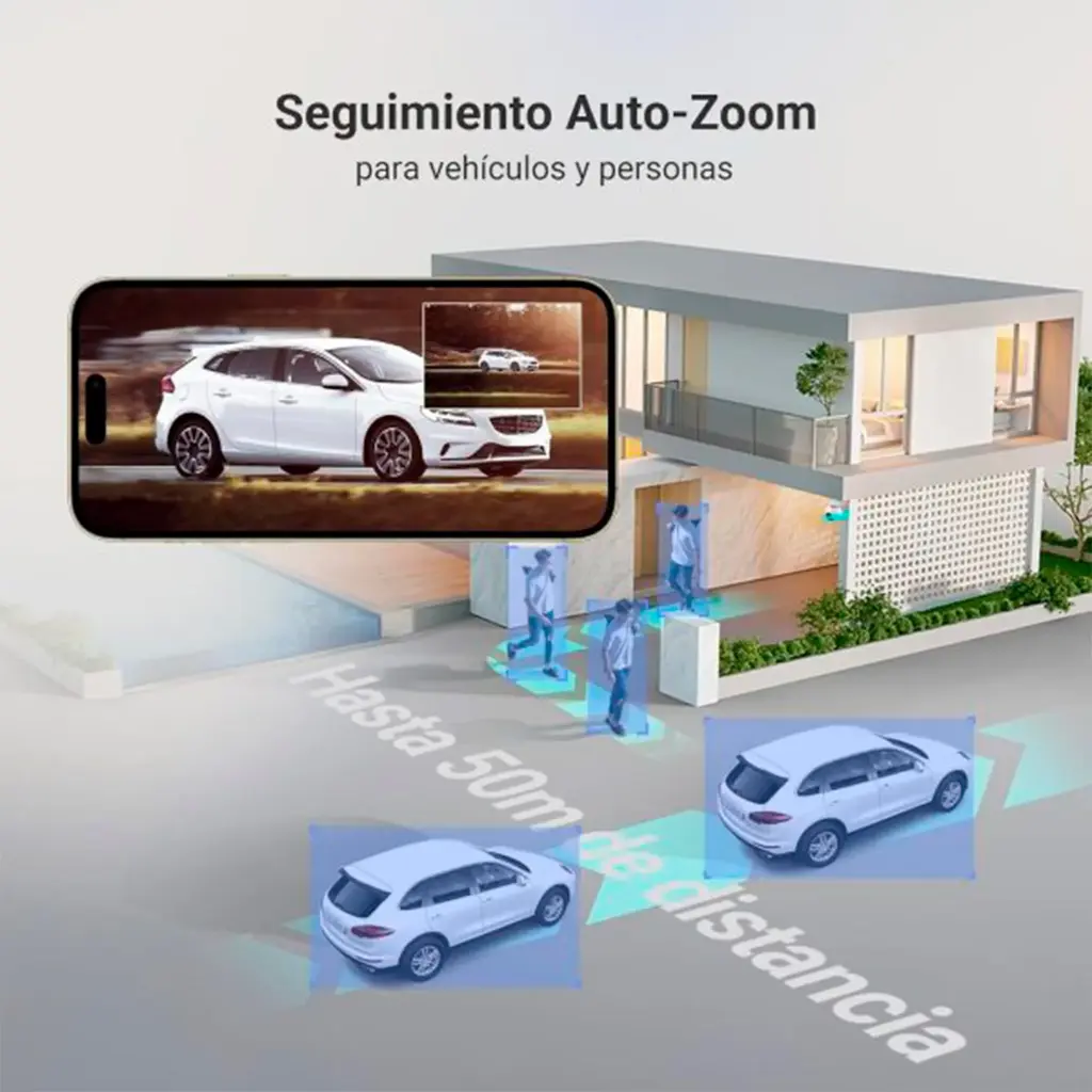 CS-H80f-R100-8G444WKFL | CAMARA H80f 2K+ TRIPLE LENTE 2.8mm + 6mm+ 12mm HD 4MP EXTERIOR PT 12 x ZOOM PANORAMICA 360°