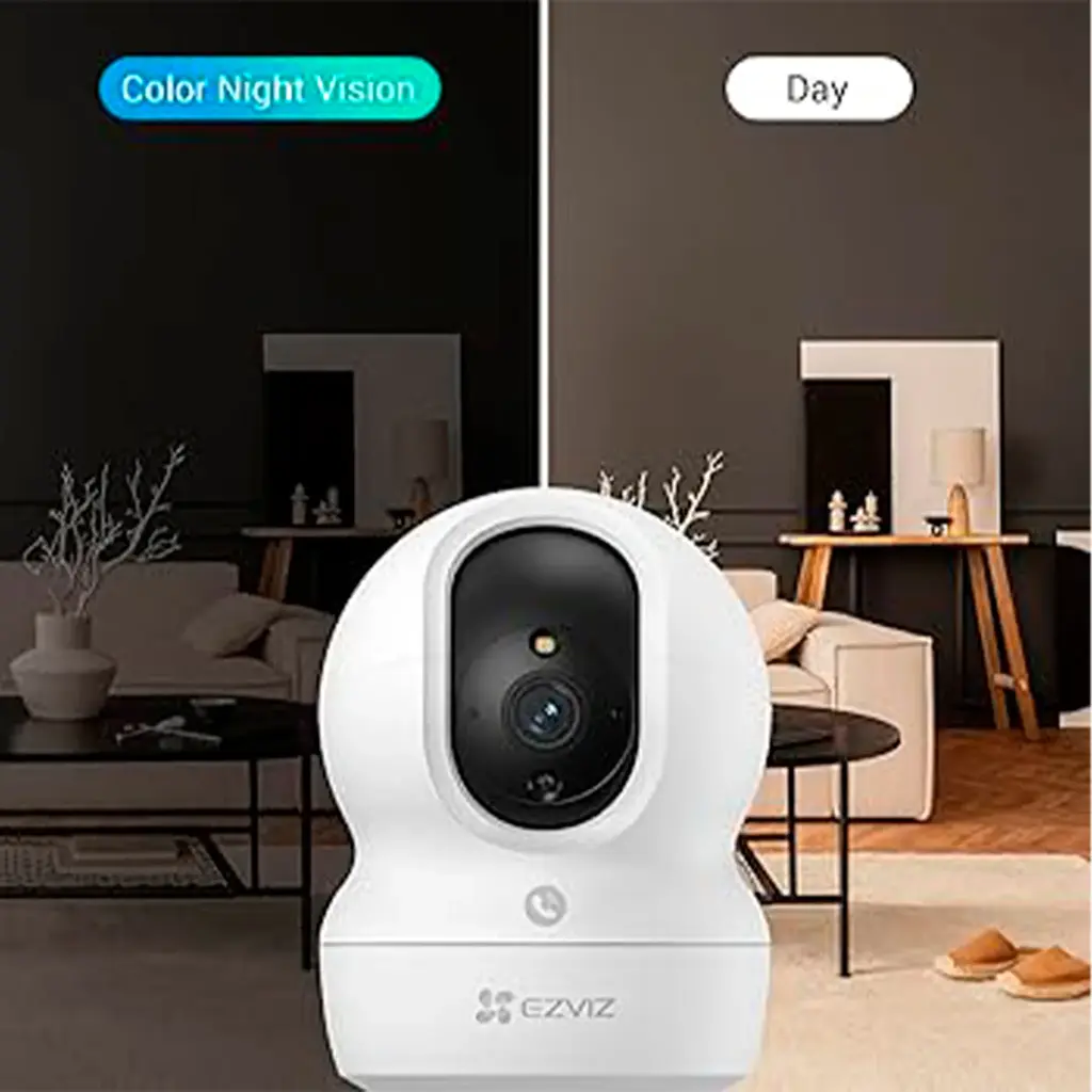 CS-CP1-R105-1J4WF  -  2K⁺ Panoramic View Smart Color Night Vision Smart Human Shape Detection Supports 2.4 / 5 GHz Dual-Band Wi-Fi¹
