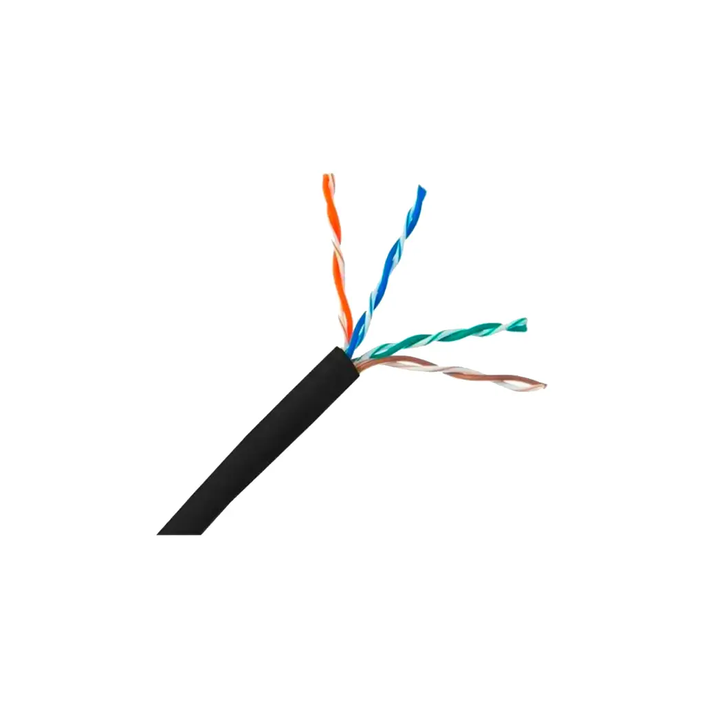 LPS UTP CAT5EXT100-PE | (NUEVO) CABLE CATEGORIA 5E  EXTERIOR  ROLLO 100MTS  COLOR DE CHAQUETA  NEGRA