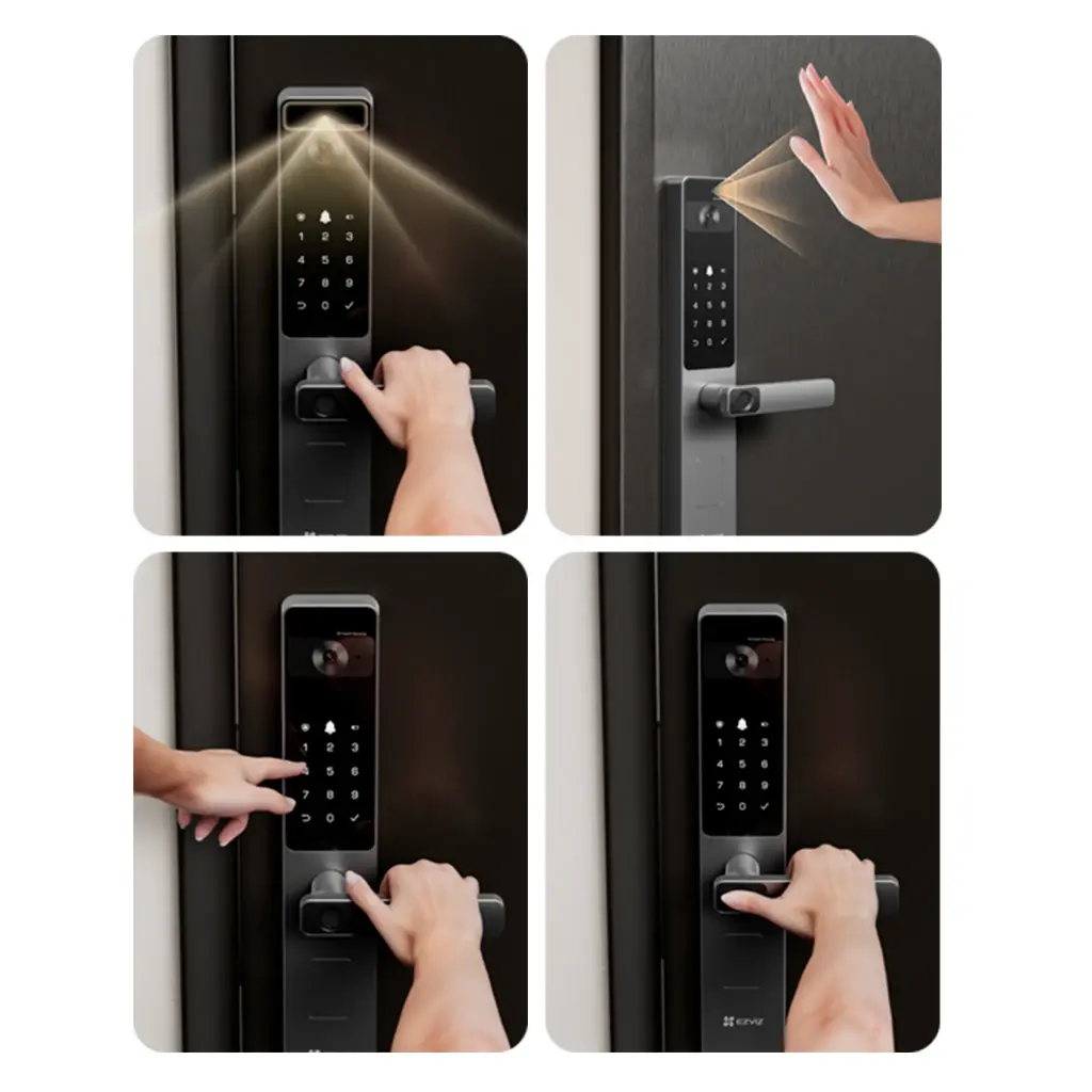 CS-DL20FVS-R201-WBP-GR | Face Recognition & Palm Vein Handheld Smart Lock