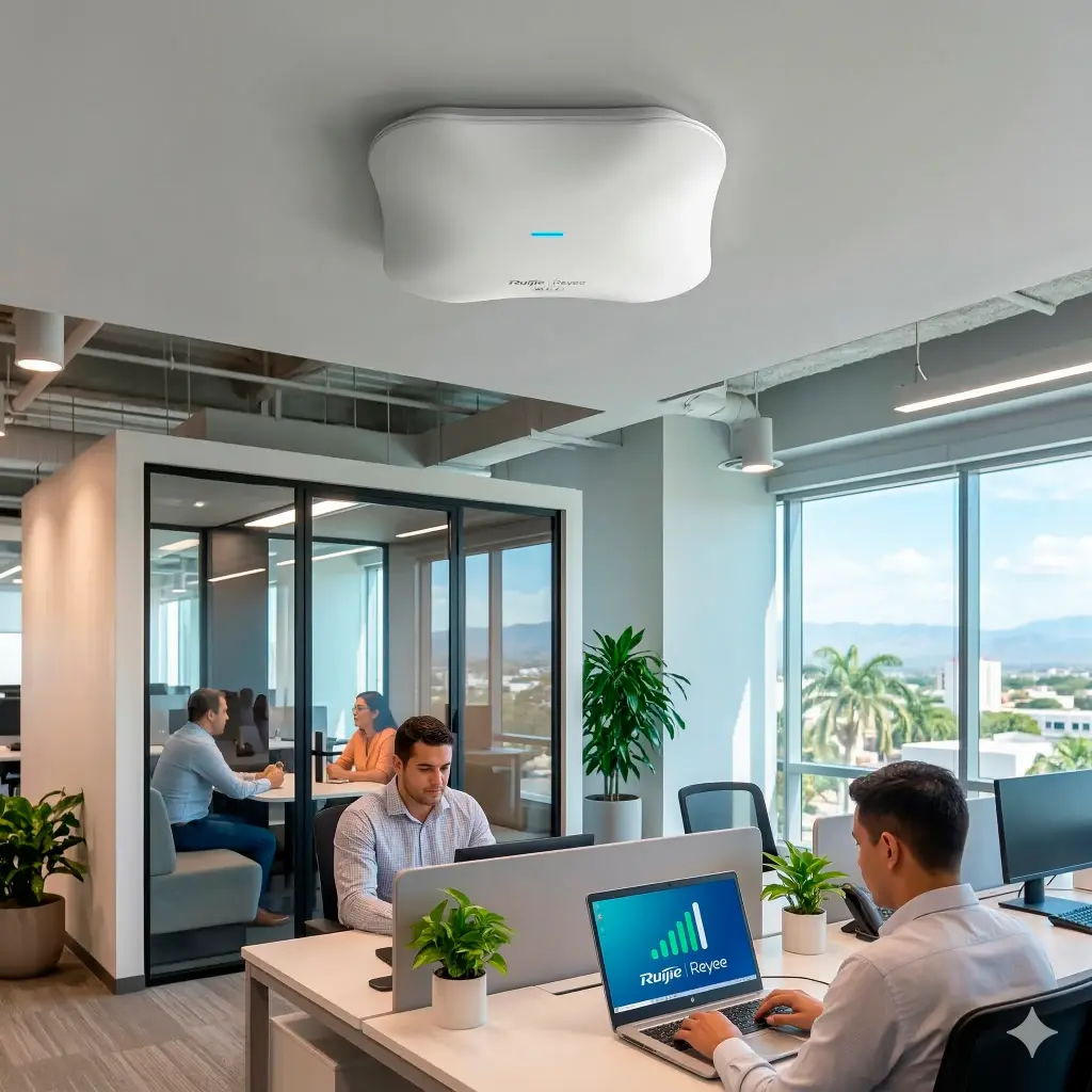 RG-RAP72PRO | Punto de Acceso Mesh Wi-Fi 7 Doble Banda MLO hasta 512 Usuarios, ancho de banda de hasta 5 Gbps , interior con puerto 2.5G, 802.11 BE19000 MU-MIMO 5X5