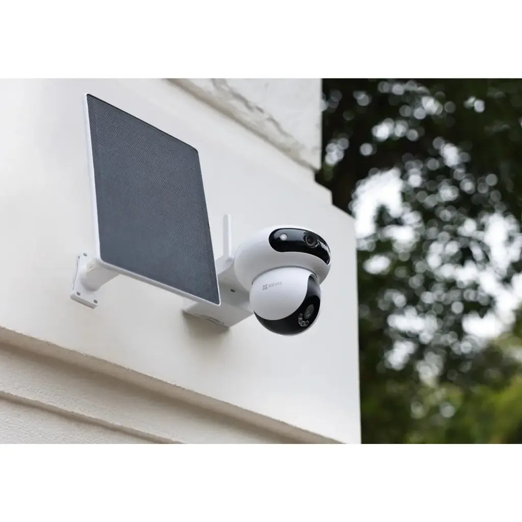 CS-HB90x/SP-R100 | EZVIZ HB90x Dual 4G Kit Dual Lens Outdoor Security Camera, 8W Solar Panel 4MP+4MP 360 Wireless Wifi 