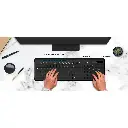 SLIMSTAR-7230 | TECLADO SLIMSTAR GENIUS 7230 TECLAS TIPO CHOCOLATE, ERGONÓMICO COLOR NEGRO