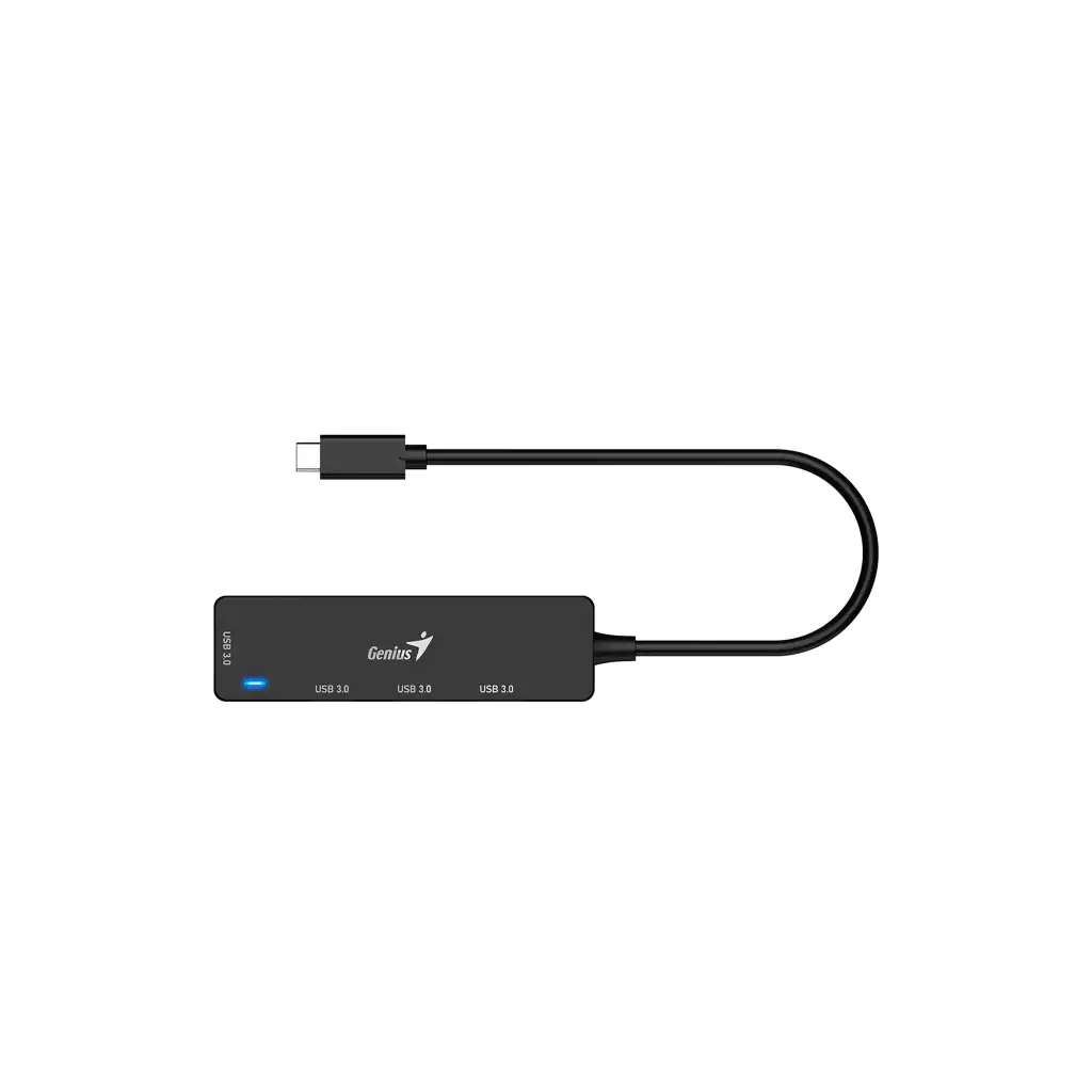 UH-400 | HUB USB-C GENIUS DE 4 PUERTOS BLACK