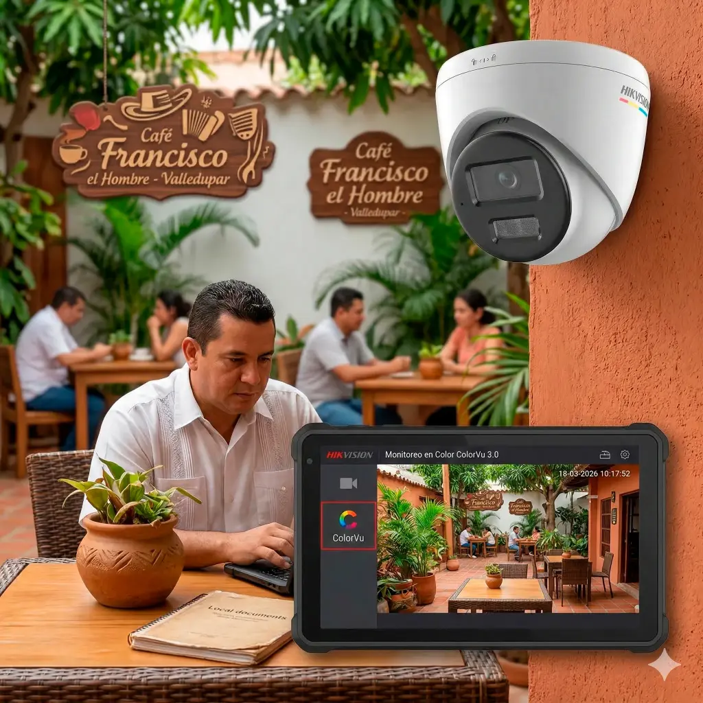 DS-2CD1327G3-LIU | Cámara de red de torreta fija ColorVu 3.0 de 2 MP