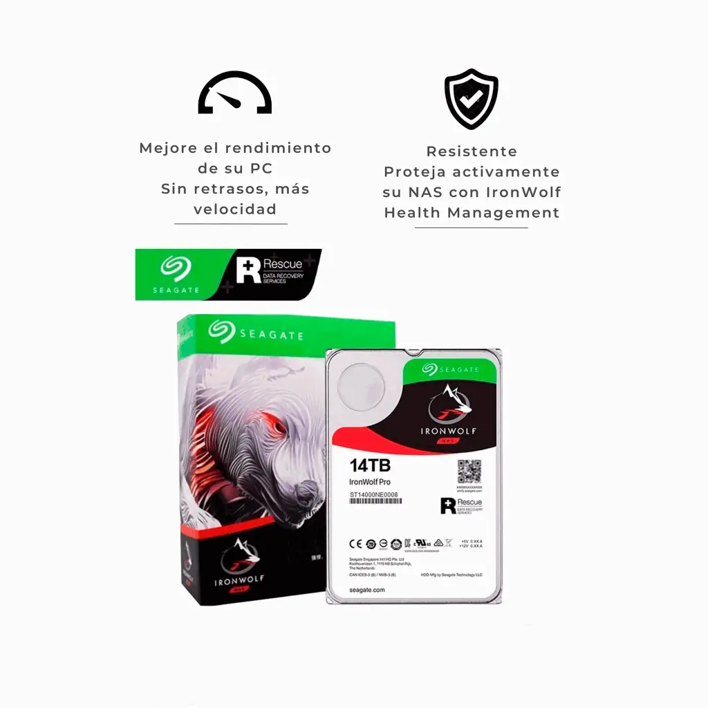 ST14000NE0008 | DISCO DURO 14TB IRONWOLF PRO
