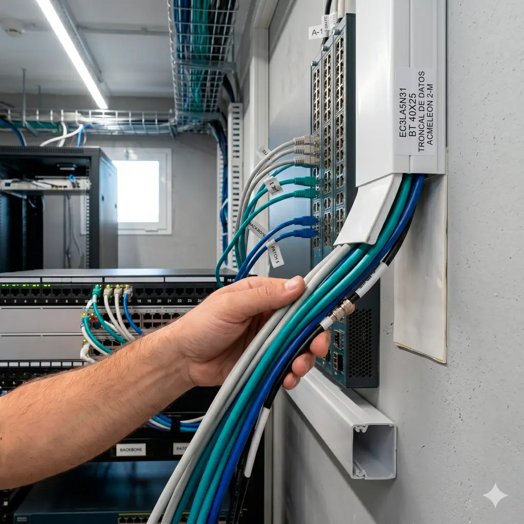 EC3LA5N31 | BT 40X25 BICOLOR ADHESIVO 2-M