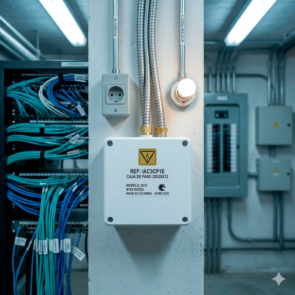 IAC3CP1E | CAJA DE PASO 20X20X12 BCO