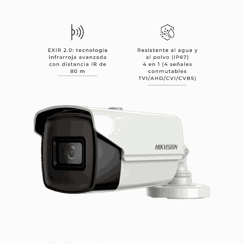 DS-2CE16U1T-IT5F | CAMARA BALA 8MP 80 METROS