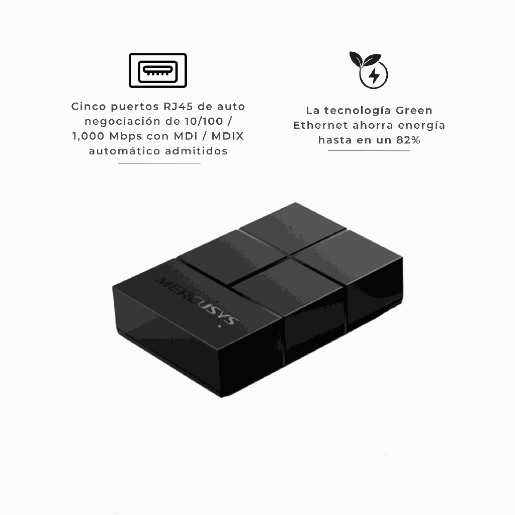 MS105G | SWITCH DE ESCRITORIO 5-PORT