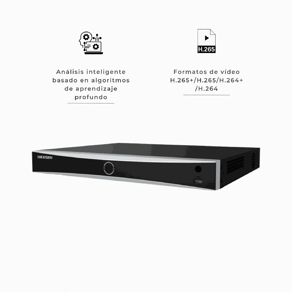 DS-7608NXI-I2/8P/S | NVR 12MP 8 CANALES IP POE CON RECONOCIMIENTO FACIAL