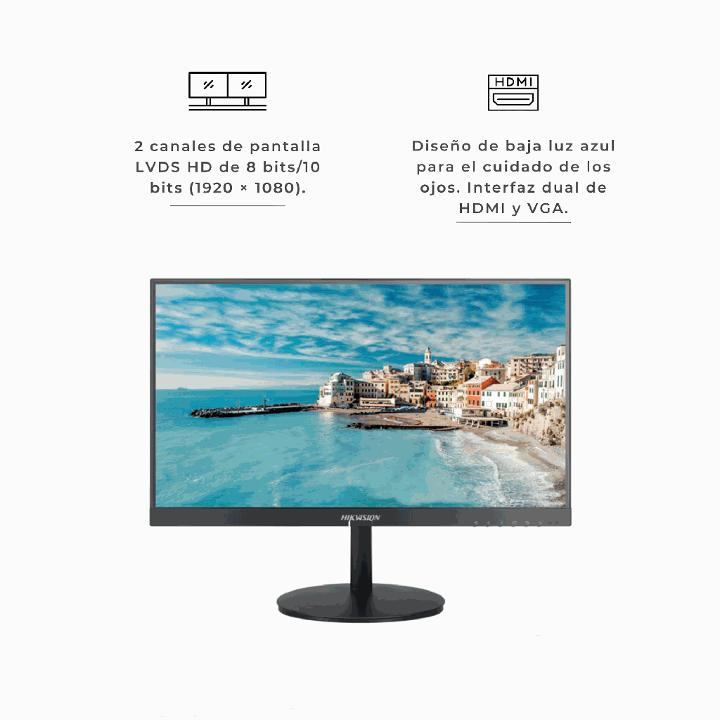 DS-D5022FN-C | Monitor Led Hikvision Hiwatch de 22