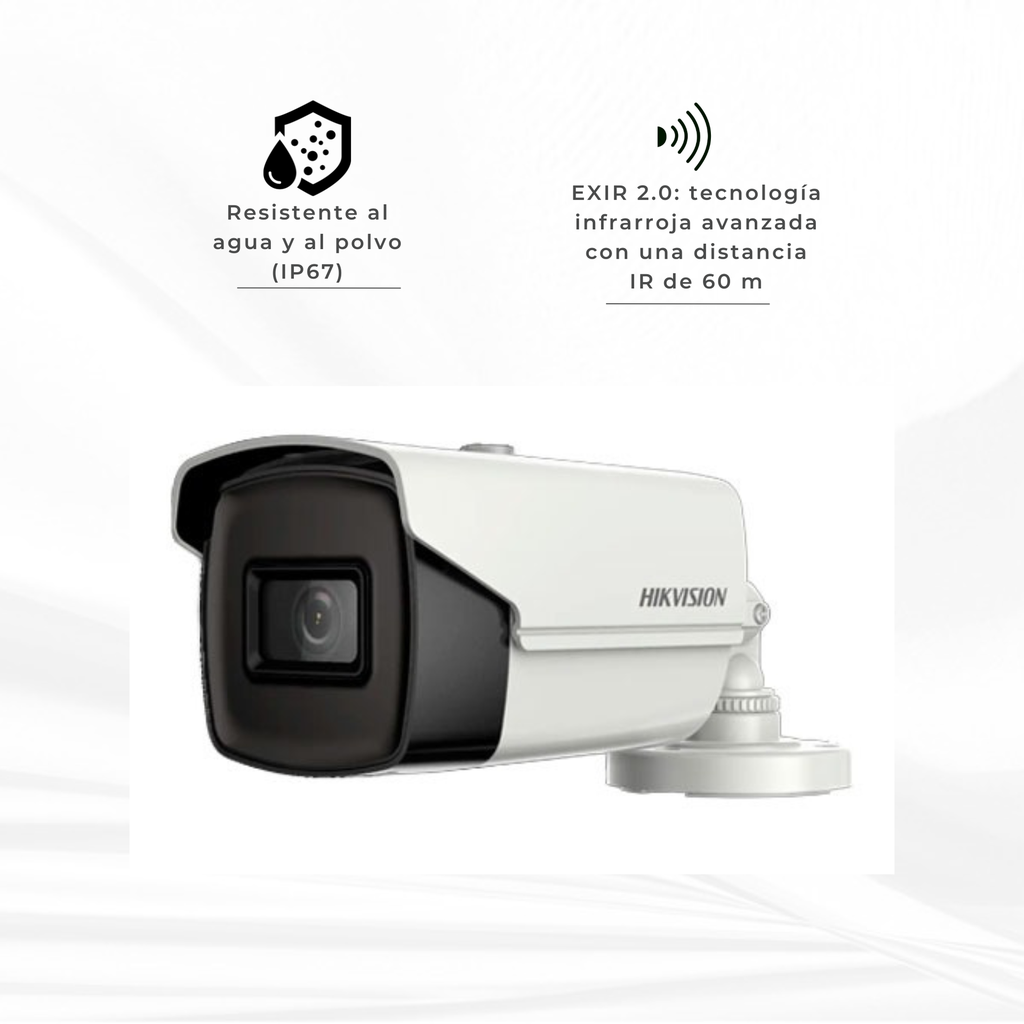 DS-2CE16U1T-IT3F | CAMARA BALA 8MP 60MTS HIKVISION 