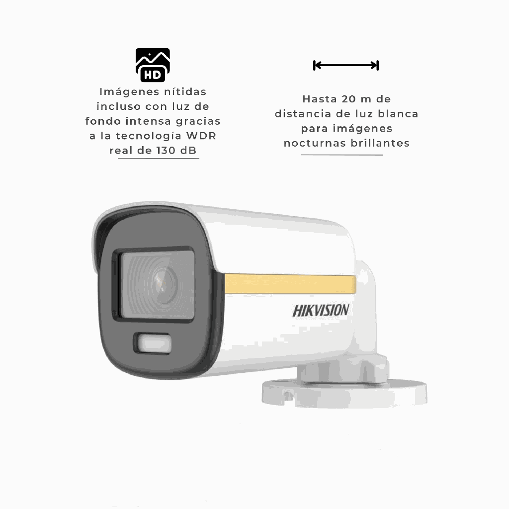 DS-2CE10UF3T-E | CAMARA BALA 8MP VU 4K 20M HIKVISION 