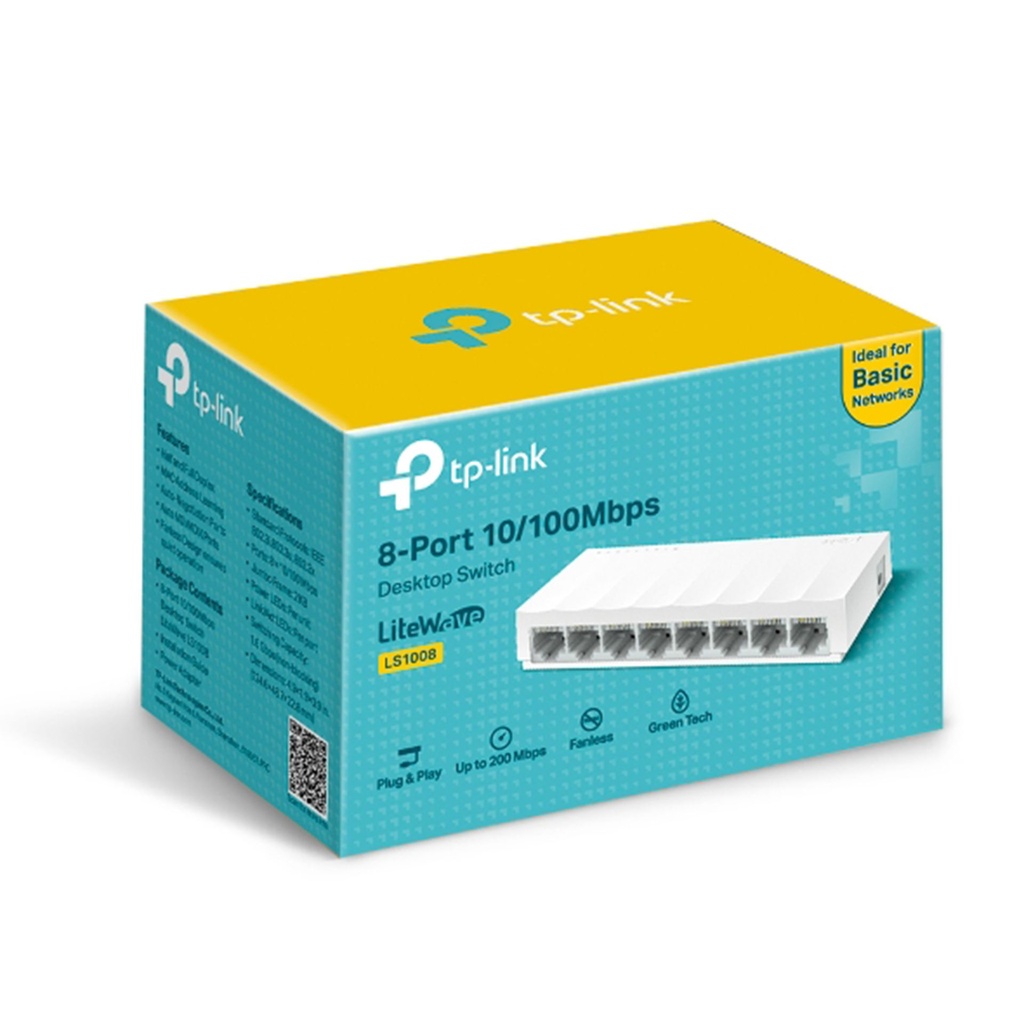 LS1008 | SWITCH 8 PUERTOS 10/100 TP- LINK LS1008