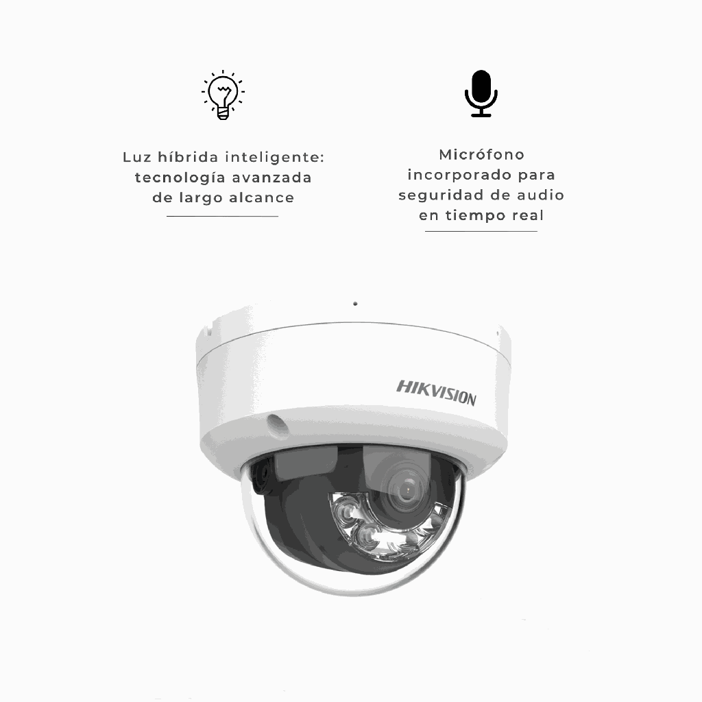 DS-2CD1163G2-LIUF | DOMO IP 6MP DUAL LIGHT MICROFONO INTEGRADO - SLOT DE MICRO SD