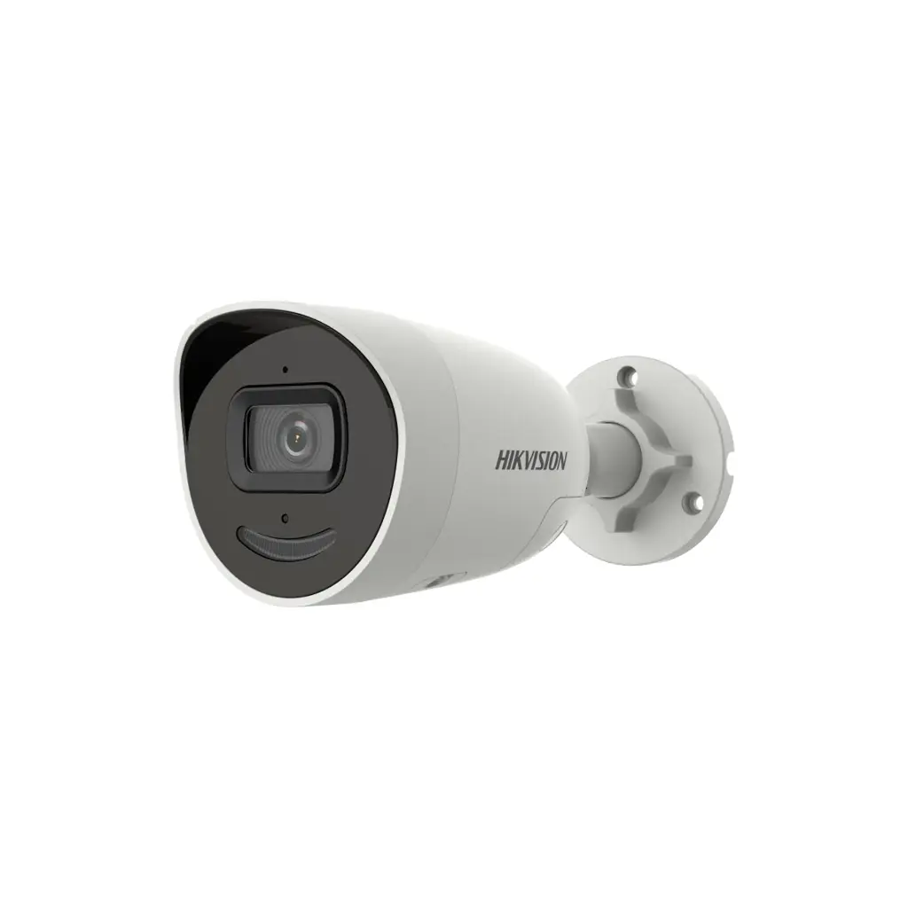 DS-2CD2046G2-IU/SL | Bala IP 4 Megapixel / Lente 2.8 mm / 40 mts IR EXIR / Exterior IP67 / WDR 120 dB / PoE / Micrófono Integrado / ACUSENSE (Evita Falsas Alarmas) / Metal / MicroSD / ONVIF / ACUSEARCH