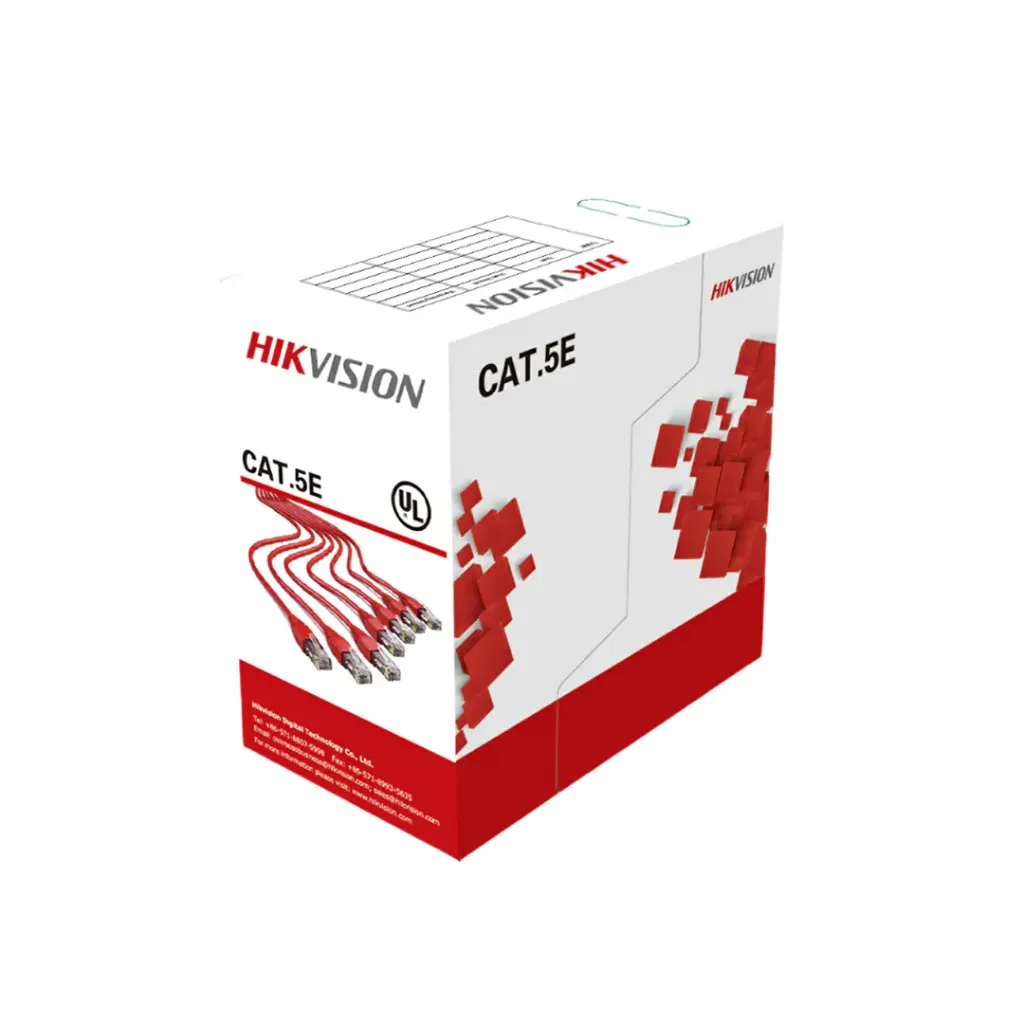 DS-1LN5EO-UU/E-Plug | CABLE UTP CAT5E EXTERIOR 100% COBRE HIKVISION