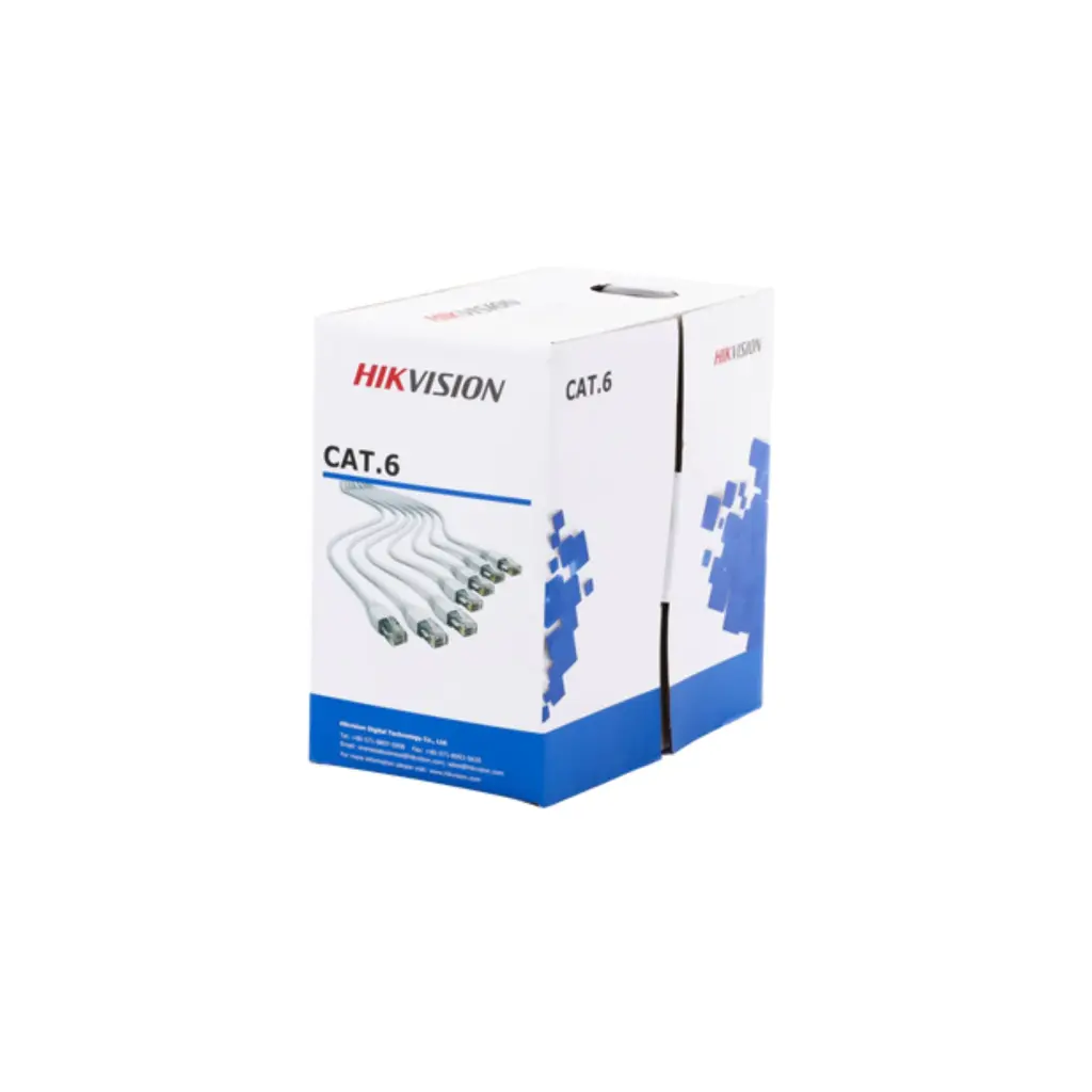 DS-1LN6-UE-W-Plug | Bobina de Cable de 305 m Cat 6 100% Cobre Color Blanco