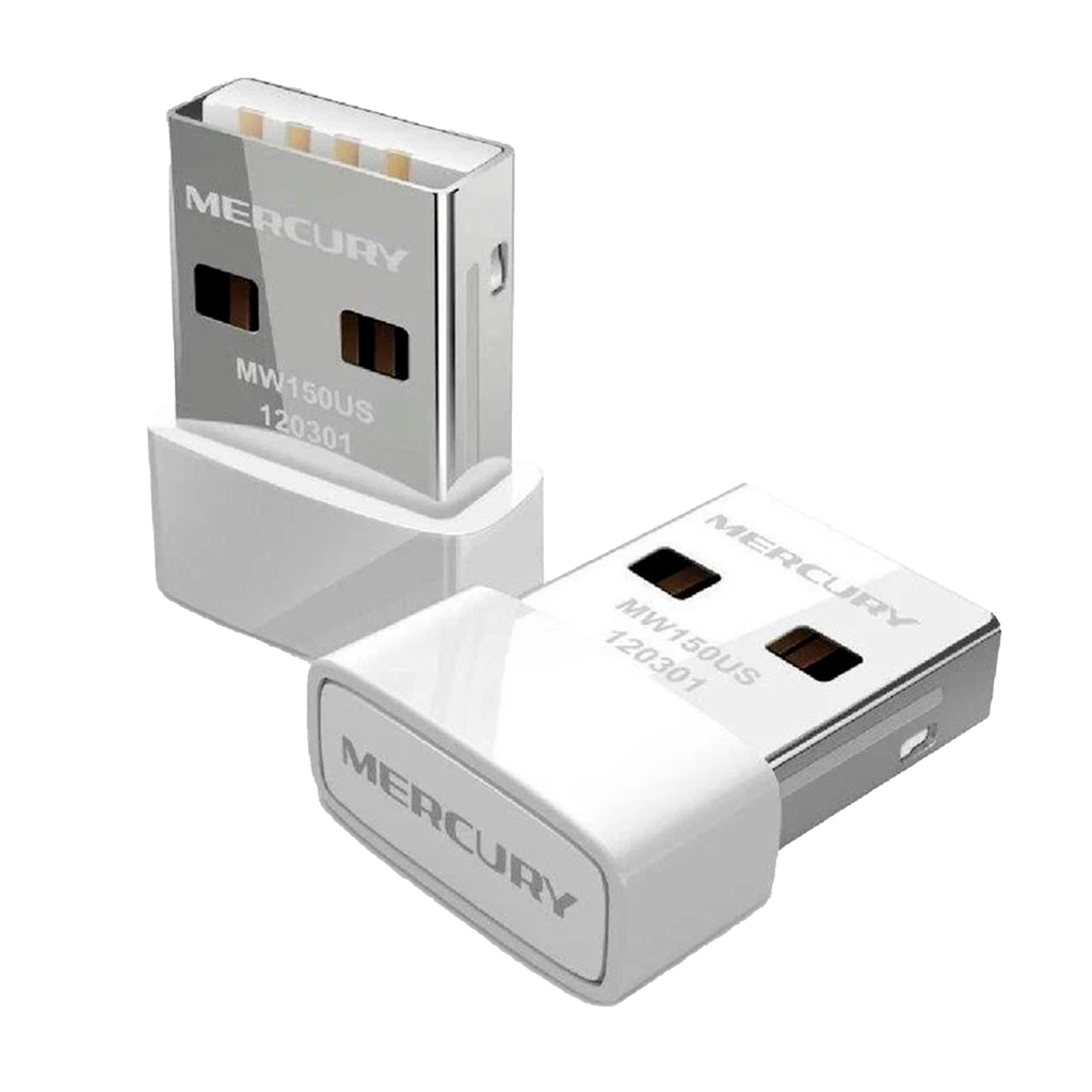 MW150US | ADAPTADOR NANO MERCUSYS USB 2.0 INALAMBRICO DE 150 MBPS
