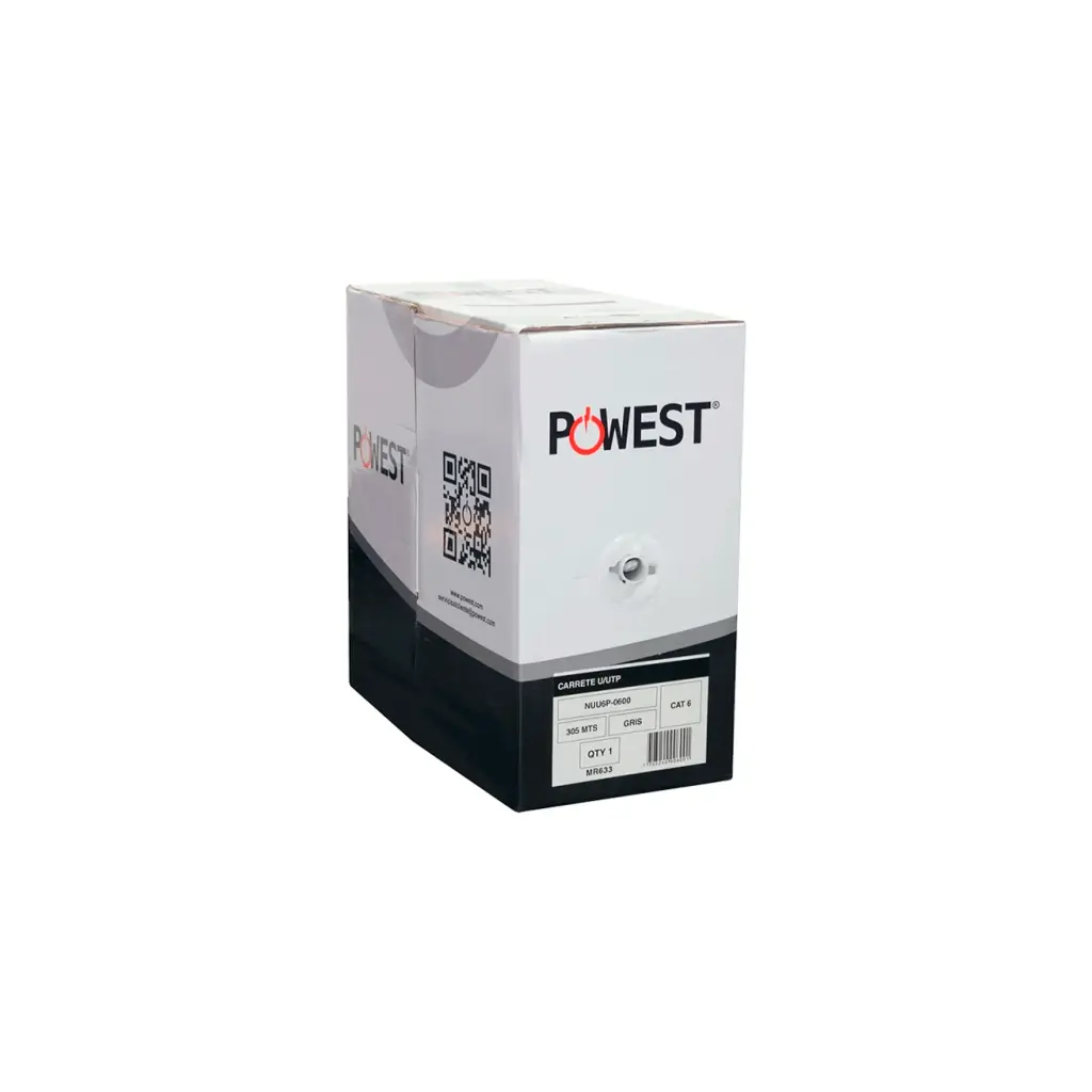 NUU6P-0600 | CABLE UTP CAT 6 ( 305 MTS)  POWEST
