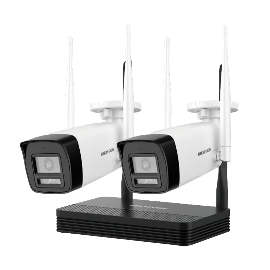 DS-J142I/NKS422W0H | KIT EASY LINK 2MP NVS + 2 CAMARA BALA IP WIFI